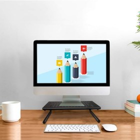 Resim Masa Üstü Ekran Monitor Laptop Yazıcı Yükseltici Metal Ayak Stand 