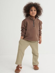 Resim Unisex Çocuk İnterlok Pantolon Yeşil - 2-3 Yaş 