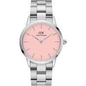 Resim Daniel Wellington Dw00600536 Iconic Link Silver Pastel Pink 36 Mm + Dw00400002 Bracelet Silver Large 