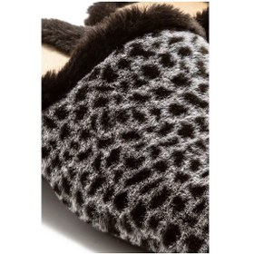 Resim Twigy Leopar Kadın Ev Terliği Siyah 36/41 CC0151A Siyah 