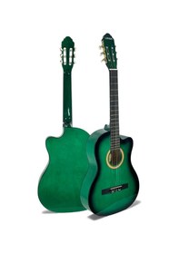 Resim Longa Kesik Kasa Klasik Gitar Yeşil 