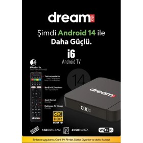 Resim Dreamstar I6 64GB Android 14 TV Box 