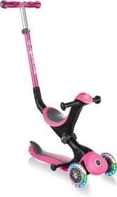 Resim Globber Go Up Deluxe Pembe Oturaklı Işıklı 3 Tekerlekli Çocuk Scooter Teşhir 