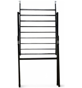 Resim İronika Ultra Sert Kalın Borulu Çamaşır Kurutmalık Dayanıklı Kalın Gövdeli Kurutma Askısı Siyah 