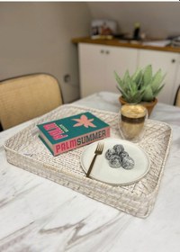 Resim The Mia Hasır Tepsi Dikdörtgen 45x35x7 Cm 