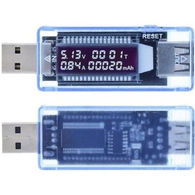 Resim Keweısı Kws-v20 Led Ekranlı Usb Voltmetre Ampermetre Usb Sarj Ve Kapasite Cihazı 3-9v 0-3a 
