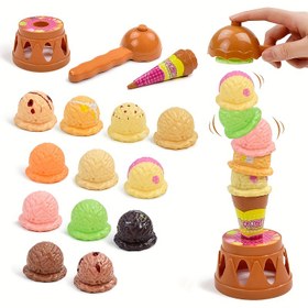 Resim Dondurma Pop-Up Oyunu - Ebeveyn-Çocuklar İçin Etkileşimli Masaüstü Bulmaca Oyuncak, Göz-El Koordinasyonu İçin, Karışık Renkler 