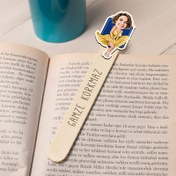 Resim Marilyn Monroe Karikatürlü Çubuk Kitap Ayracı 