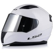 Resim Ls2 Rapıd 2 Beyaz Fullface Motosiklet Kaskı Gri Camlı Beyaz 