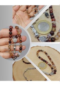 Resim Yasamtohumu Akik Taşı 33lük Tesbih 6mm 17306 Çok Renkli 