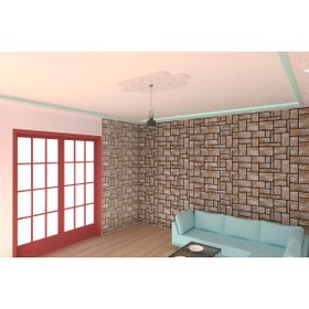 Resim MOTİFPİYER Motifpiyer Lamba Tavan Göbeği-80-dikdörtgen-56x95cm-2adet 