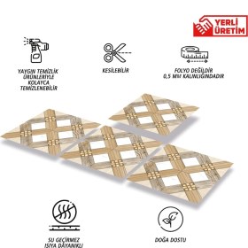 Resim Tink Kendinden Yapışkanlı Ahşap 016 Desenli Pvc Karo 30X30 cm (33 Adet) 3 M2 