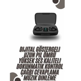 Resim Tws Bluetooth Kulaklık 5.0 Bluetooth Bağlantılı Dokunmatik Kontrol Özelliği 