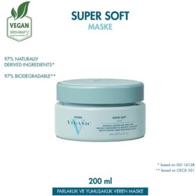 Resim HUSH Veganic Super Soft Yumuşaklık ve Parlaklık Veren Maske 200 ml 