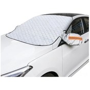 Resim Otomobil Ön Cam Koruması - 4 Mevsim Kullanım, Anti-uv, Don Ve Kar Kalkanı, Manyetik Tasarım 243x105cm 