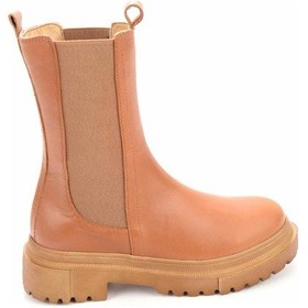 Resim Taba Hakiki Deri Kadın Bot & Bootie K02724300103 Taba 