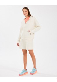 Resim Skechers W Essential Full Zip Sweatshirt Kadın Offwhite Sweatshirt S242117-102 Beyaz 