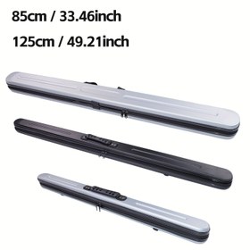 Resim MINGWO Ağır Hizmet Tipi Sert Kabuklu Balıkçı Kamışı Çantası - Fermuarlı, Çizilmeye Dayanıklı, Güçlendirilmiş Yapılı Tutma Koluyla ve Kayışıyla Uyumlu Spinning, Fly, Deniz, Surf, Şahin, İstakoz Alabalığı Salmon Olta Çubukları için Mükemmel Koruma (Siyah & Gri Renk Seçeneklerinde) Kamp, Gezi, Depolama için Ideal ile Balıkçıların Vazgeçilmez Arkadaşı, Olta Çantası,Balıkçılık Çantası ve Takım Kutuları ile,Balıkçılık Aksesuarları ve Ekipmanlar,Olta Kamışı Çantası, 