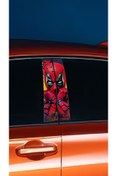 Resim YENİ CREATİVE Araç Kapı Direk Kaplama Folyosu Deadpool Desenli (SAĞ SOL TAKIM) (2 ADET) - 22x50 Cm 