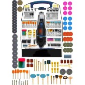 Resim 300 Parça 2600 Watt Gravür Oyma Makinesi Dremel Taşlama Zımpara Kesme Seti Kalıpçı 