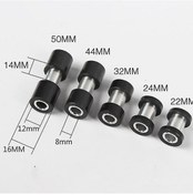 Resim Jokmae Dağ Bisikleti Arka Amortisör Bileşeni 50mm - 8mm İç Çap 12mm Dış Çap Alüminyum + Kauçuk Burç 