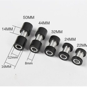 Resim Jokmae Dağ Bisikleti Arka Amortisör Bileşeni 50mm - 8mm İç Çap 12mm Dış Çap Alüminyum + Kauçuk Burç 