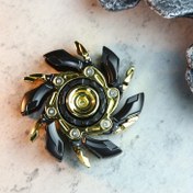 Resim Açık Zırh Döner - Fidget Kaydırıcı - Stres Oyuncakları Yetişkinler İçin Metal EDC Aksesuar - Haptik Erkek Gelişim Oyuncağı 