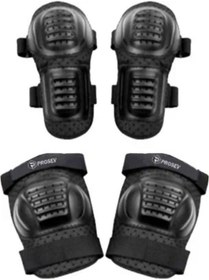 Resim MOTOANL Motosiklet Dizlik Dirseklik Set Bantla Sıkma ve Hava Alma Özellikli Motor Dizlik Dirseklik Takımı 