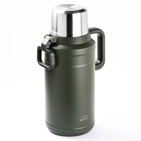 Resim Tantitoni OKADI BARDAK KAPAKLI YEŞİL PASLANMAZ ÇELİK TERMOS 3.5L 