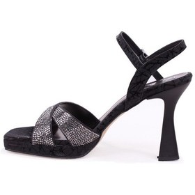 Resim Dagoster Dza07-337650 Siyah 10.5 Cm Kalın Topuklu Platform Kadın Ayakkabı 