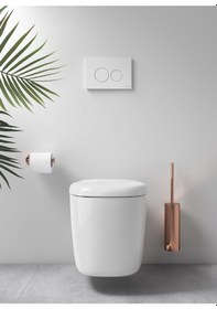 Resim VitrA Origin Duvardan Tuvalet Fırçalığı Bakır A4489426 