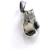 Resim Omar Silver Unisex Box Eldiveni Figürlü Kolye Ucu Oksitli Gümüş K (498406981) 