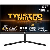 Resim TM27QHD165IPS 27" QHD 2K 165 Hz 0.5 ms HDMI DP HDR400 Fast IPS RGB Gaming Monitör Twisted Minds