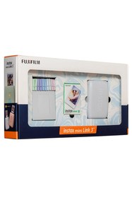 Resim Fujifilm Instax Mini Link 3 Beyaz Akıllı Telefon Yazıcısı Bundle Box 