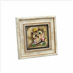 Resim Baykuş Baskılı Taş Tablo 20x20 528 