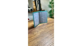 Resim Efe Deri Dikişli Araç Ruhsat Kılıfı Kabı Ruhsatlık Ruhsat Koruyucu 