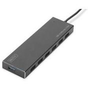 Resim DA-70241-1 Digitus 7 Port USB 3.0 Hub, 5V/3,5A güç adaptörü dahil, alüminyum 