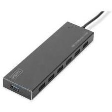 Resim DA-70241-1 Digitus 7 Port USB 3.0 Hub, 5V/3,5A güç adaptörü dahil, alüminyum 