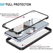 Resim Xiaomi 12t / 12t Pro İçin 360 Derece Tam Kapsama Telefon Kılıfı Siyah 