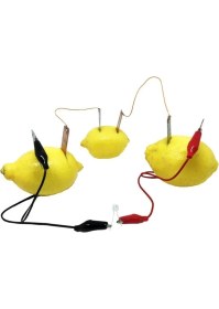 Resim Limonla Elektrik Üretme Deney Seti, Eğlenceli ve Öğretici Bilim Kiti 