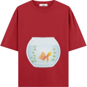 Resim The Aquarium - Hamile Oversize Tshirt - Kırmızı / M / Oversize 