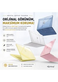 Resim Novstrap Apple Macbook Neo 13 İnç A18 Çip A3404 İle Uyumlu Kılıf Sert Parlak Koruma Kapağı Şeffaf 