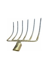 Resim Profesyonel 6 Dişli Çelik Dirgen 42 Cm Diş Unuzluğu 30 Cm Dayanıklı Ve Ergonomik Tasarım 