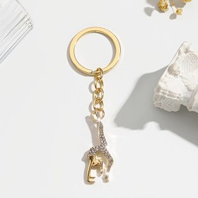 Resim Tek Parça Zarif Taşlı Dansçı Anahtarlık, Alaşım Malzeme, Yüzük Tokalı Kapanış, Kadınlar İçin Dekoratif Moda Aksesuarı, İdeal Doğum Günü Hediyesi 