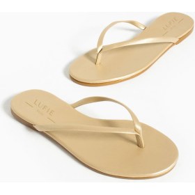 Resim Flufie Kadın Parmak Arası Terlik Gold 