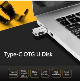 Resim Xindoker Kodak 64gb Usb 3.1 Type-c Otg Usb Bellek, Metal Gövde, 360 Dönebilen, Bilgisayar Ve Telefon İçin, Hızlı Veri Transferi, Çoklu Uyumlu 