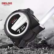 Resim DELIXI ELEKTRİKLI Geri Çekilebilir Çelik Mezura - Kolay Okunur, Dayanıklı Elektro Kaplamalı Paslanmaz Çelik, 7.5m/25mm, 5m/25mm, 5m/19mm, 3m/19mm, El İşleri, Gençler ve Hassas Ölçümler İçin İdeal 