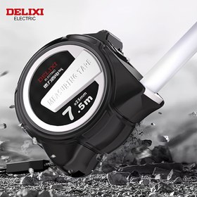 Resim DELIXI ELEKTRİKLI Geri Çekilebilir Çelik Mezura - Kolay Okunur, Dayanıklı Elektro Kaplamalı Paslanmaz Çelik, 7.5m/25mm, 5m/25mm, 5m/19mm, 3m/19mm, El İşleri, Gençler ve Hassas Ölçümler İçin İdeal 