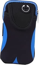 Resim BESPORTBLE Unisex Su Geçirmez Koşu Telefonu Kılıfı Fitness İçin Çantası Müzik Dinleme Ve Anahtar Tutucu Ile Rahat Kullanım Mavi 