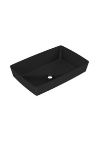 Resim Serel Rita 39 x 59 CM Tezgah Üstü Çanak Lavabo-Mat Siyah Rt47D x l050H 